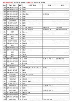Toko Mesin YN15V00037F2 SK210-8Excavator Travel Drvie Catalog Parts in Transport Packaging Box Kayu