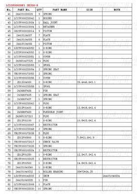 Warna Hitam LC15V00026F1 SK350-8 Excavator Final Drive Catalog Parts for Performance