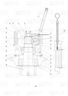 Bolt-on bervariasi tergantung pada Model 11C0164 CLG225C Catalog Swing Drive Excavator