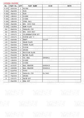 Kotak Kayu 11C0264 CLG225C Excavator Swing Drive Catalog Gear Box Transport Packaging Berbeda-beda tergantung pada model