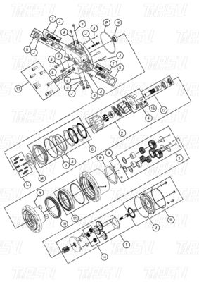 452-6213 E306E Excavator Travel Drive Catalog Bolt-on