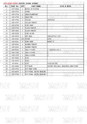 Bergantung pada baja planet Reducer Excavator Travel Motor Excavator Swing Reducer