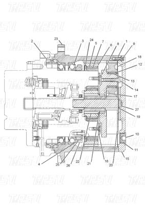 Planetary Reducer 176-9100 E311C Excavator Travel Drive Catalog bervariasi tergantung pada model