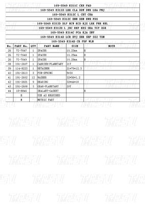 Bolt On Hydraulic Excavator Swing Drive Catalog untuk Rotasi yang lancar