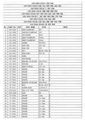 Bolt On Hydraulic Excavator Swing Drive Catalog untuk Rotasi yang lancar