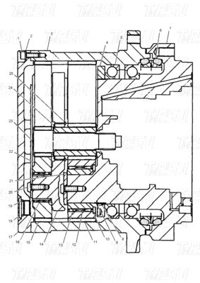Bolt Baja Pada Penggerak Swing Excavator / Motor Perjalanan
