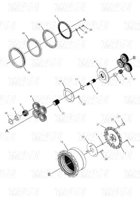 E312C Catalogue of Excavator Swing and Travel Drive Motor and Reducer Assembly