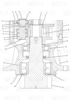 Heavy Duty Black Excavator Swing Drive Catalog Untuk Berbagai Model OEM