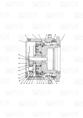 Bolt pada instalasi 136-2850 E315B Excavator Travel Drive Catalog Motor dengan planet Reducer