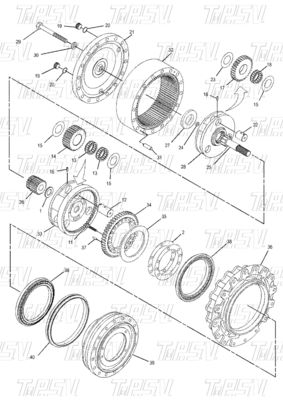 Dipercaya 350-0452 E315D Excavator Travel Drive Catalog Motor Parts Excavator Swing Reducer