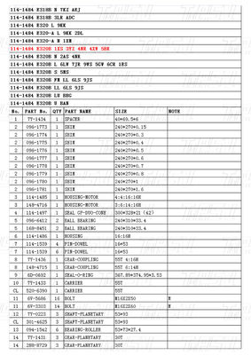 Baja Ekonomi 114-1484 E320B Excavator Travel Drive Catalog Motor Drive Untuk Energi / Pertambangan