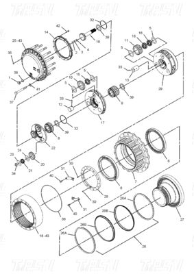 Penggerak Motor Swing dan Travel Hydraulic Untuk 227-6116 E325C Excavators Travel Drive Catalog