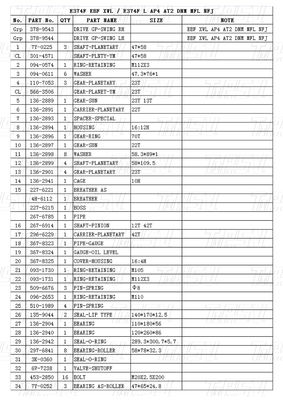 Baja Berbagai Berat 378-9543 378-9544 E374F Catalog Swing Drive Excavator Dengan Warna Khusus