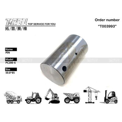Kekuatan 20Y-26-21320 PC200-6 Excavator Swing 2Stage Pin Steel Hitam Warna Mudah dipasang Untuk bengkel mesin
