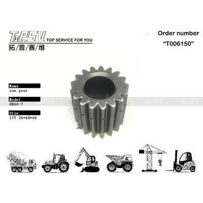 XKAY-00397 Daya tahan tinggi DH60-7 Excavator Travel 2 Stage Sun Gear Drive Motor Untuk bengkel mesin