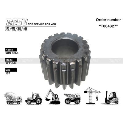 Mudah Dipasang SK135-8 Excavator Swing 2 Stage Sun Gear Reducer Gear Parts untuk bengkel mesin