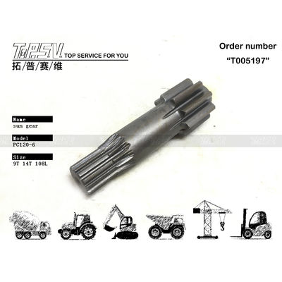 Energi Pertambangan PC120-6 Excavator Travel 1 Stage Sun Gear Reducer Gear Parts untuk aplikasi tugas berat
