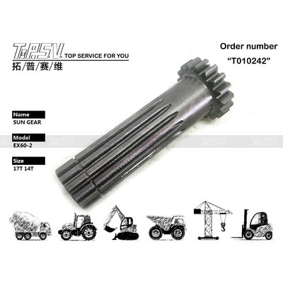 2031498 Instalasi sederhana EX60-2 Excavator Travel 1 Stage Sun Gear Untuk Sistem Transmisi Excavator Pertambangan Energi