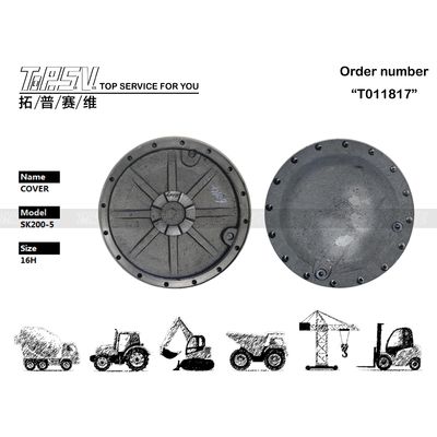 2414N4376 Bergantung pada Packing Type SK200-5 Excavator Final Drive Cover Dealt Bag Transport Packaging Steel