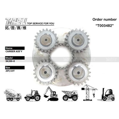 Reducer Planetary Heavy Duty SK200-8 Excavator Swing 1 Stage Carrier ASSY Untuk Pekerjaan Konstruksi Tugas Berat