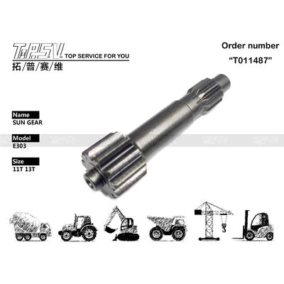 Instalasi tanpa usaha E303 Excavator Travel 1 Stage Sun Gear Gear Box untuk bengkel mesin