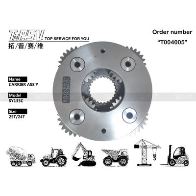 Gear Meshing Heavy Duty SY135C Excavator Swing 2 Stage Carrier Assy untuk pemasangan sederhana dan cepat