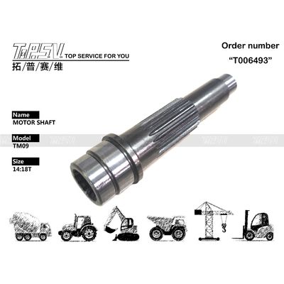 Warna Hitam TM09 Excavator Travel Motor Shaft Hydraulic Pump Parts for Machinery Repair and Maintenance Solusi Penyedia