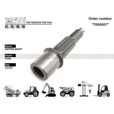FUMHSH-1-2412 Energi Pertambangan PC56 Excavator Travel Motor Shaft dengan ketersediaan ketahanan Wear And Tear