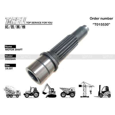 High Precision DOOSAN Excavator Travel Motor Shaft untuk sistem hidraulik halus dalam kemasan tas yang dibagikan