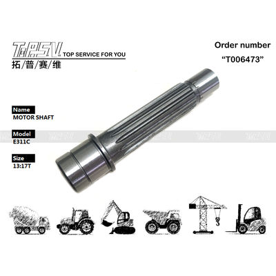165-5803 Produksi lainnya E311C Excavator Travel Motor Shaft Parts untuk Excavator Transmission System