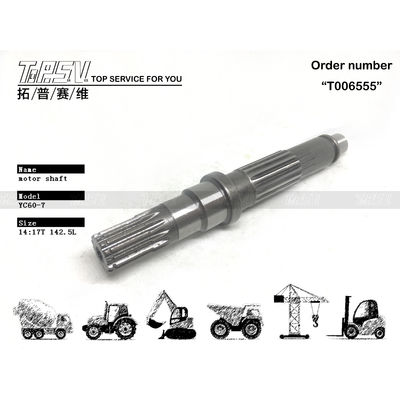 PH15V00012S102 Ketahanan tinggi SK55 Ekskavator lain Travel Motor Shaft Untuk Mesin Excavator Tugas Berat yang Bertahan Lama