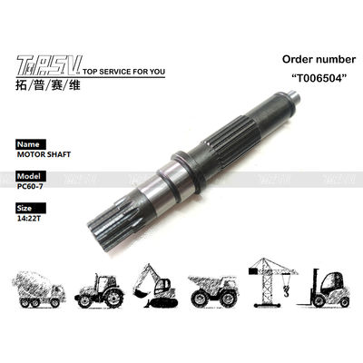 TZ500D2002-00 Pemasangan Gear Mesh PC60-7 Excavator Travel Motor Shaft Pump Parts dengan presisi tinggi dan kompatibilitas