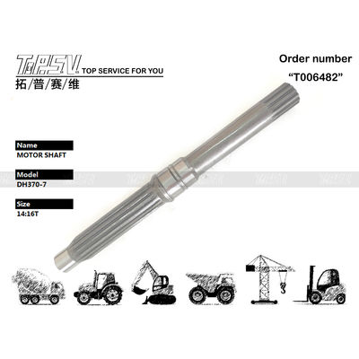 3324250-0299 Gear Meshing SOLAR330-5 Excavator Travel Motor Shaft dalam Hitam Mudah Instalasi