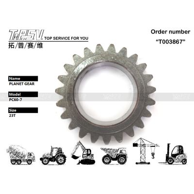 201-26-71160 Gear Meshing Installation Hitam PC60-7 Excavator Swing 1 Stage Planetary Gear dengan pemeliharaan rendah dan dalam warna hitam