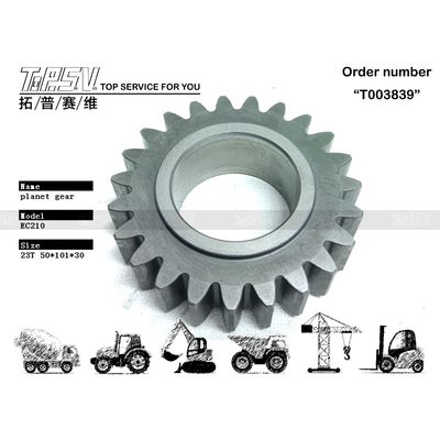 SA7118-30420 Yayasan Konstruksi Teknik Jalan EC210B Excavator Swing 1 Stage Planet Reducer Gear Parts with Forging Technique