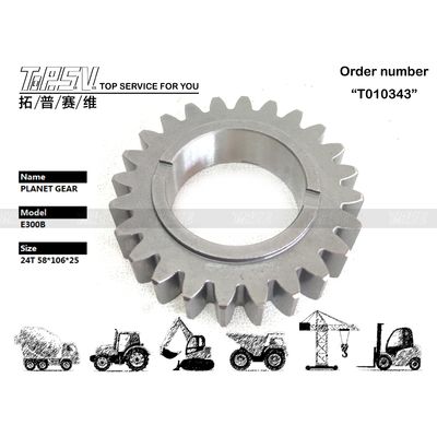 094-6437 Kompatibilitas E300B Excavator Travel 1 Stage Planetary Gear dengan teknik penempaan dan kantong yang dapat disegel Transportation Packaging
