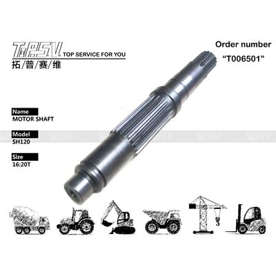 PC120-6 GM18VL Excavator Travel Motor Shaft hitam TZ269B2002-00 16:20T