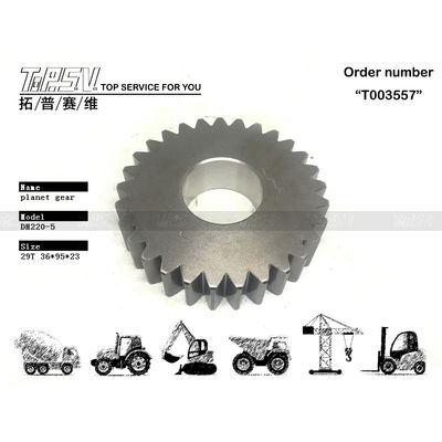 Instalasi Gear Meshing DH220-5 Excavator Swing 1 Stage Planet Gear Motor Konstruksi baja