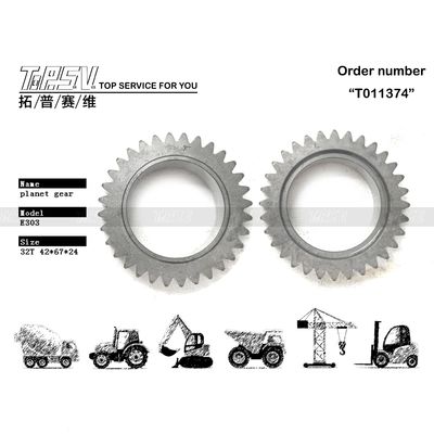 Low Maintenance E303 Excavator Travel 2 Stage Planetary Gear dalam warna Hitam Daya tahan tinggi
