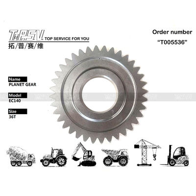 Tingkat Kebisingan Rendah EC140 Excavator Travel 1 Tahap Planetary Gear Dengan Pemasangan Gear Meshing Dan Material Baja