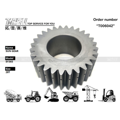 Mudah dan mudah dipasang SY365 Excavator Travel 2 Stage Sun Gear Dengan Penggerak Motor Hidraulik