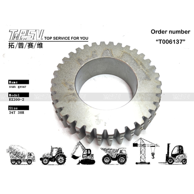 EX200-2 Excavator Travel 2 Stage Sun Gear Mudah Dipasang Dengan Minyak Gir