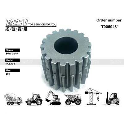 203-27-53310 PC120-5 Motor Gigi Matahari Perjalanan 2 Tahap Dengan Sistem Transmisi Excavator