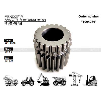 2401P1321 Excavator Swing 2 Stage Sun Gear untuk pemeliharaan di mesin baja dan mesin excavator