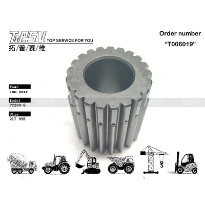 20Y-27-22130 Penggerak Motor Hidraulik PC200-6 Excavator Travel 2 Stage Sun Gear Terbuat dari baja untuk pemasangan yang mudah dan pengoperasian yang lancar