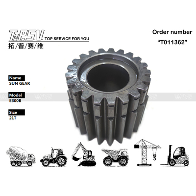 096-2048 Peredam Planet Presisi Tinggi E300B Excavator Swing 2 Tahap Sun Gear Drive Motor Disesuaikan