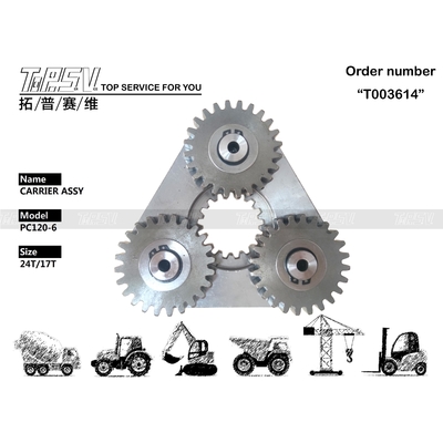 Penggalian Energi PC120-6 Excavator Tugas Berat Ayun 1 Tahap Rangkaian Pembawa Lihat Gambar untuk Kinerja Optimal