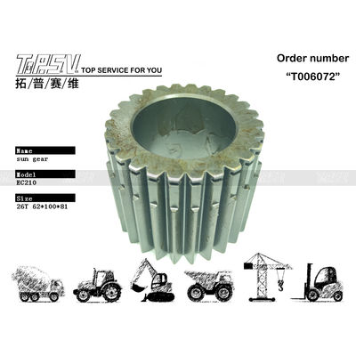 SA7117-30290 Pemasangan Mudah Dipasang EC210 Excavator Travel 2 Stage Sun Gear Digunakan Dalam Mesin Excavator Drive Type Hydraulic Motor Drive