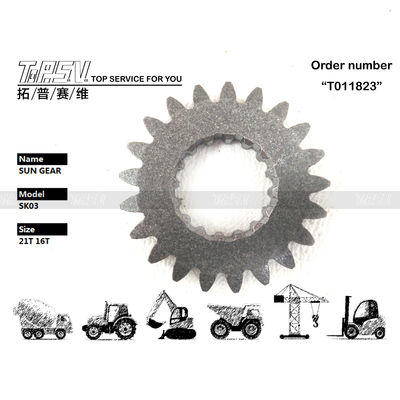 Penggerak Motor Hidrolik SK03 Ayunan Ekskavator 1 Tahap Roda Gigi Matahari untuk Pemasangan Toko Perbaikan Mesin