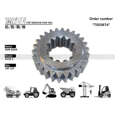 Tergantung pada ukuran R210-3 Excavator Swing 1 Stage Sun Gear untuk kinerja yang dapat diandalkan di mesin berat